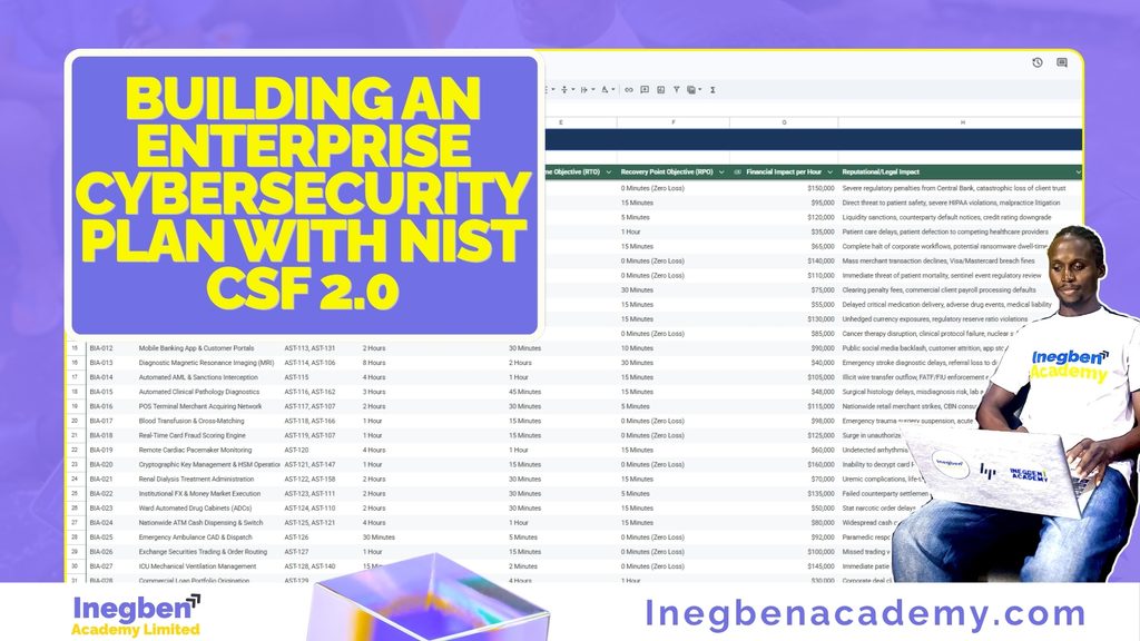 Building an Enterprise Cybersecurity Plan with NIST CSF 2.0