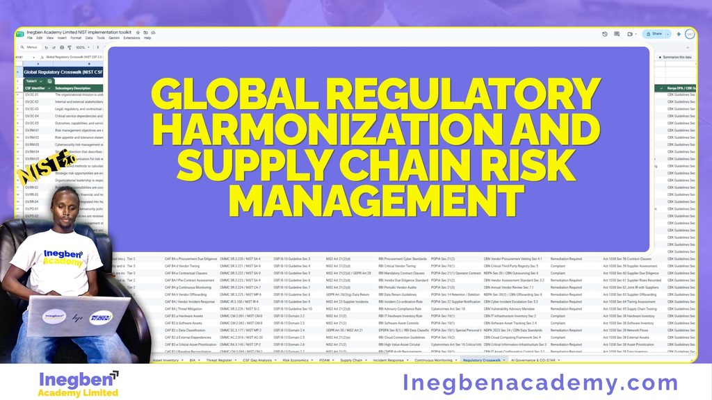 Global Regulatory Harmonization and Supply Chain Risk Management